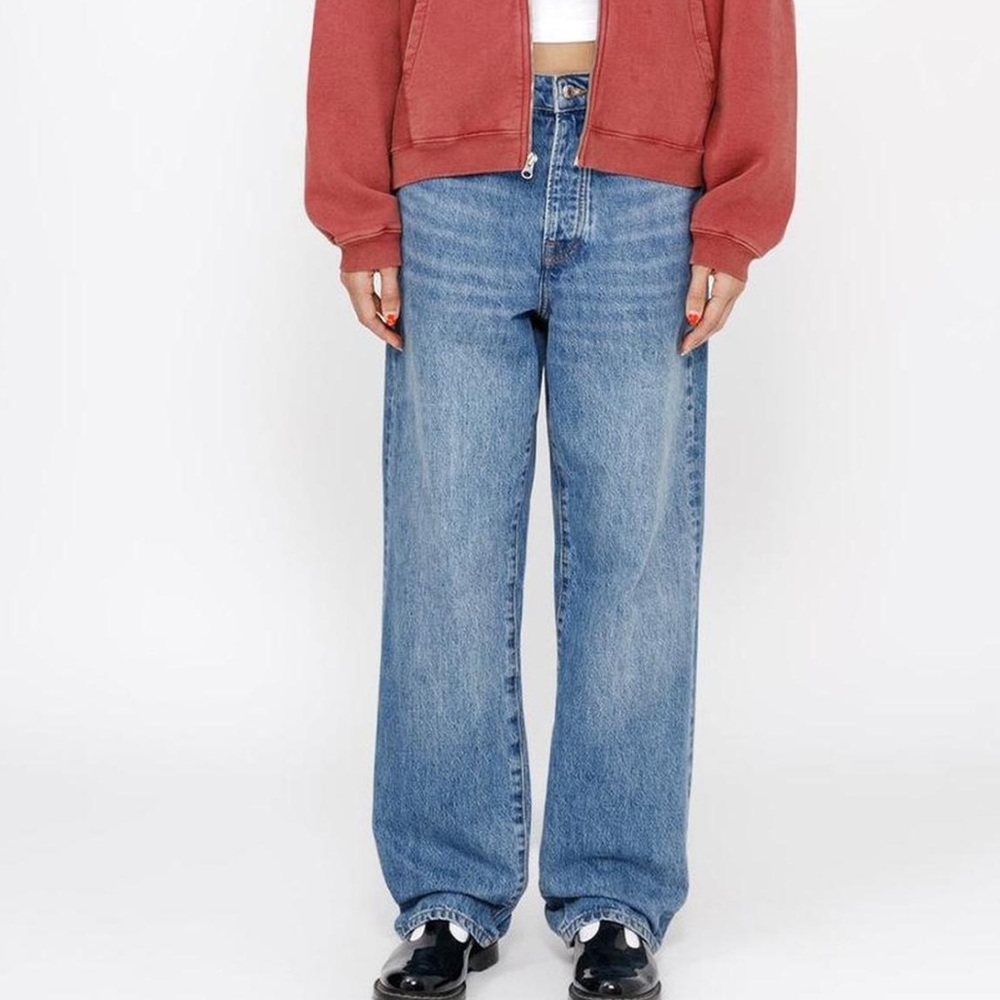 Stussy Blue Wide Leg Jeans